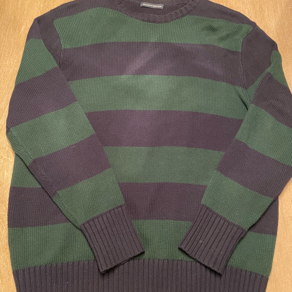 Brandy Melville Briana Striped Cotton Sweater - Picture 4 of 8